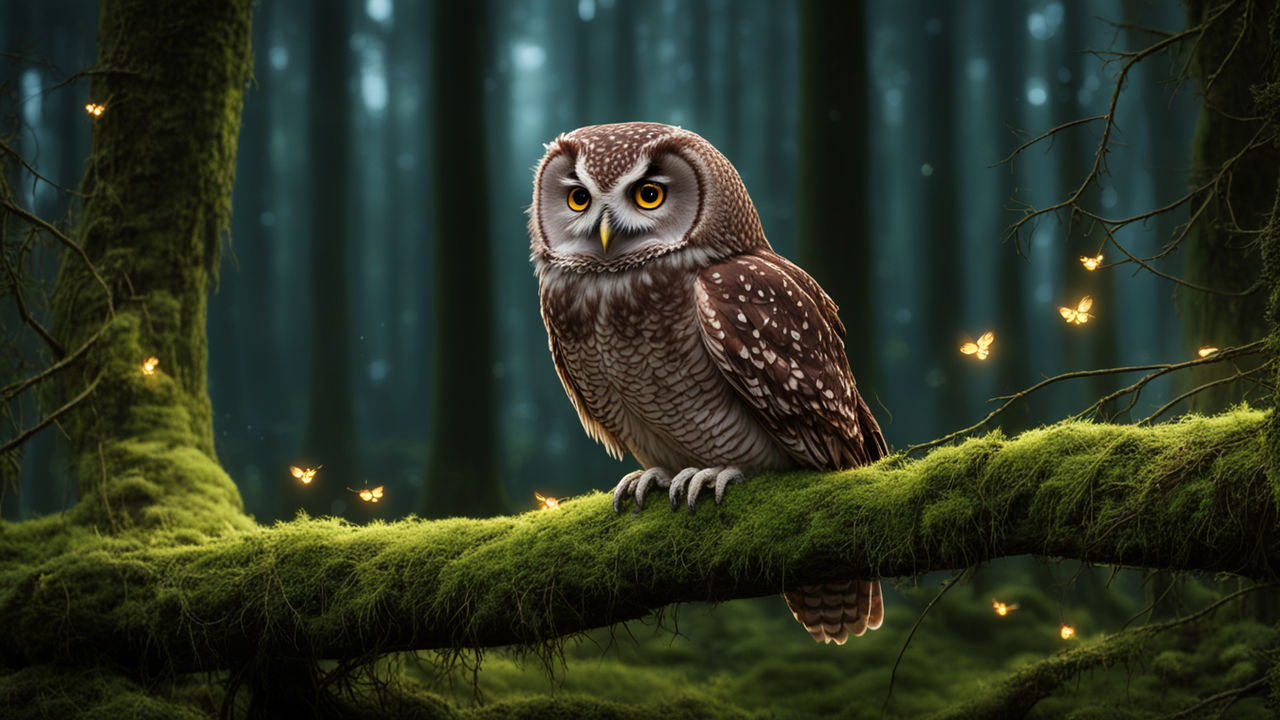 owl-in-a-forest